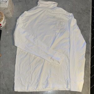 White Long Sleeve Turtleneck Shirt